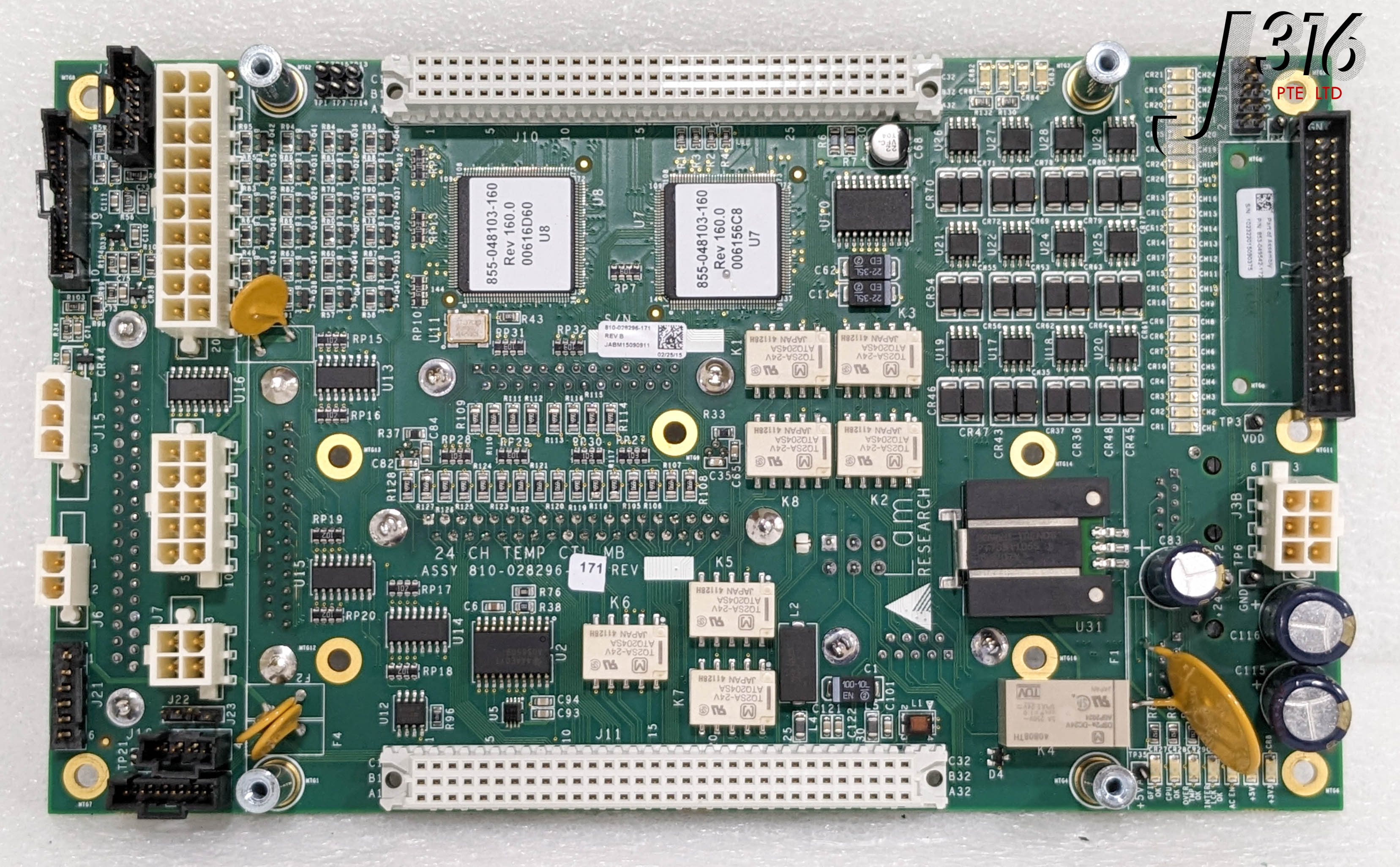メイ 34423 LAM RESEARCH PCB ASSY, 24 CH TEMP CTL, 810-028296-171 853